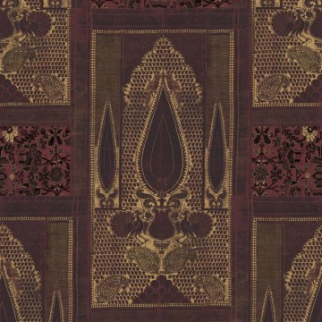 Bordó arany tapéta keleties hangulatú mintával SR28005 (Shiraz)
