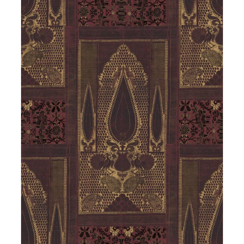 Bordó arany tapéta keleties hangulatú mintával SR28005 (Shiraz)