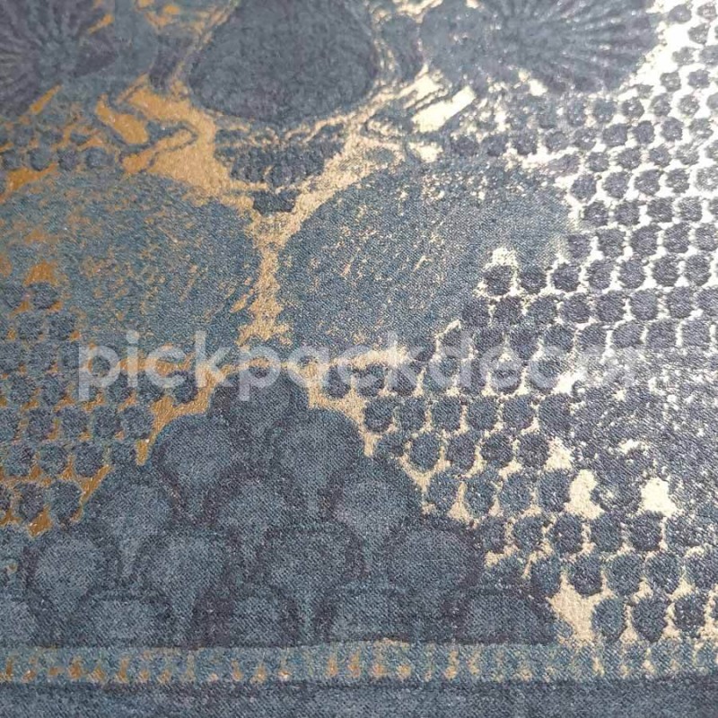 Sötétkék arany tapéta keleties hangulatú mintával SR28006 (Shiraz)