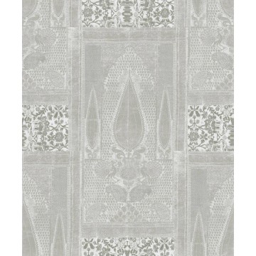 Ezüstszürke tapéta keleties hangulatú mintával SR28001 (Shiraz)