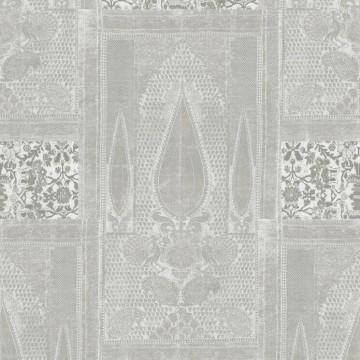 Ezüstszürke tapéta keleties hangulatú mintával SR28001 (Shiraz)