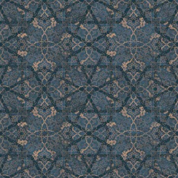 Sötétkék alapon arany mintás tapéta, elegáns SR28305 (Shiraz)