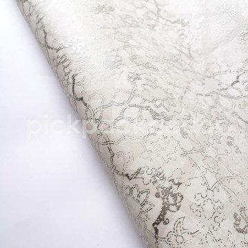 Különleges mintázatú világosszürke prémium tapéta SR28301 (Shiraz)