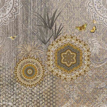 Klasszikus motívumokkal és növénymintával  díszített posztertapéta TD4155 (300x280 cm)  (Circle of Life)