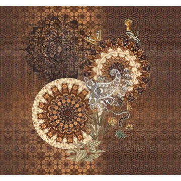 Barna klasszikus fali poszter TD4172 (300x280 cm)  (Circle of Life)