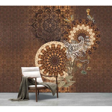 Barna klasszikus fali poszter TD4172 (300x280 cm)  (Circle of Life)