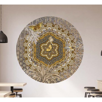 Barna kör alakú poszter TD4204 (átmérő: 100 cm vagy 150 cm) (Circle of Life)