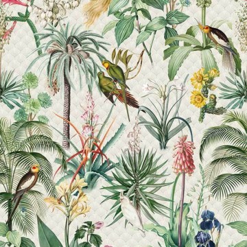 Fali poszter növényekkel, madarakkal (200x280 cm) INK7558 (Floral)