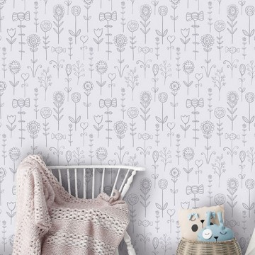 Bézs alapon zöld virágos tapéta 27190 (Morris and Mila) Bézs alapon zöld virágos tapéta 27190 (Morris and Mila)