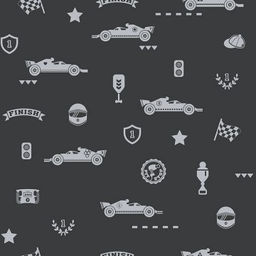 Fekete szürke autós tapéta 27188 (Morris and Mila)