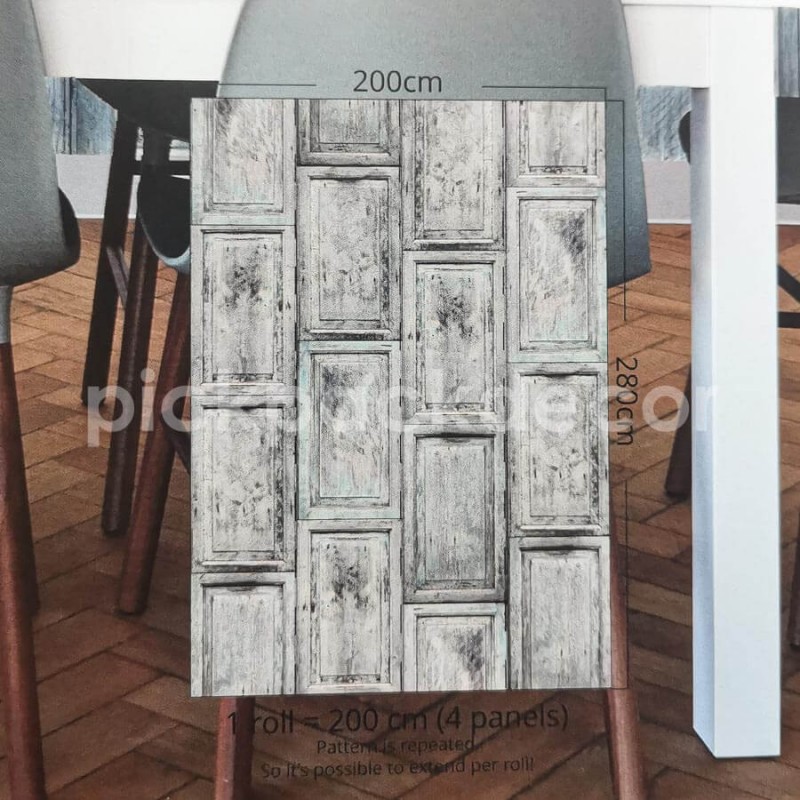 Fautánzatú posztertapéta, pasztell kék INK7383 (200 x 280 cm) (Materials)