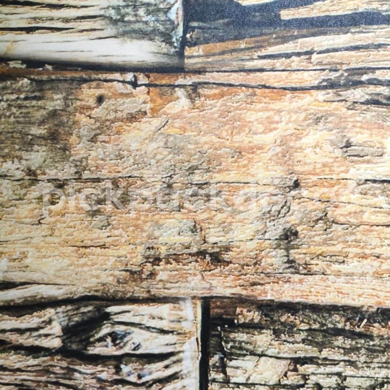 Deszkamintás posztertapéta, barna INK7409 (200 x 280 cm) (Materials)