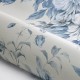 Elegáns kék design tapéta nagy virágmintával 6140 (Blue and White)