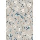Paradicsommadár virágokkal taupe kék design tapéta 6143 (Blue and White)
