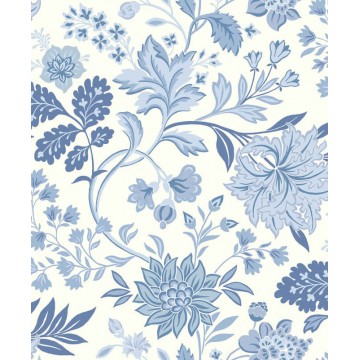 Klasszikus virágok kék design tapéta 6144 (Blue and White)