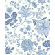 Klasszikus virágok kék design tapéta 6144 (Blue and White)