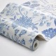 Klasszikus virágok kék design tapéta 6144 (Blue and White)