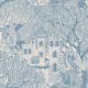Kastély, lovagok és sárkányok dekor tapéta kék 8147 (Fairyland)