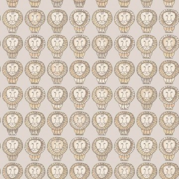 Skandináv dekor tapéta oroszlánokkal barna 1377 (Scandinavian Designers)