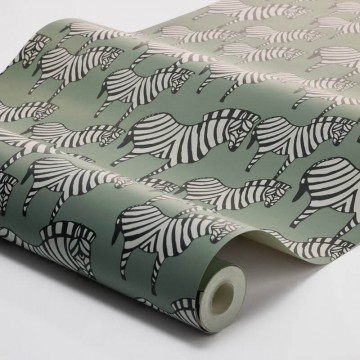 Dekor tapéta zebra mintával zöld-fekete 1379 (Scandinavian Designers) Dekor tapéta zebra mintával zöld-fekete 1379 (Scandinavian Designers)