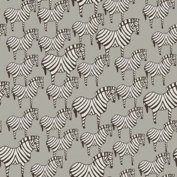 Dekor tapéta zebra mintával szürke-fekete 1380 (Scandinavian Designers)