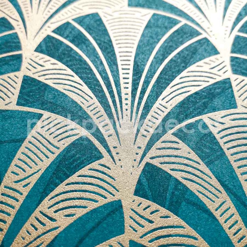 Art Deco tapéta zöld arany 85736313 (1930)
