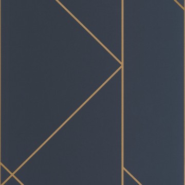 Sötétkék design tapéta nagy geometriai mintával 89906846 (Alchimie)