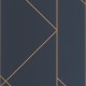 Sötétkék design tapéta nagy geometriai mintával 89906846 (Alchimie)