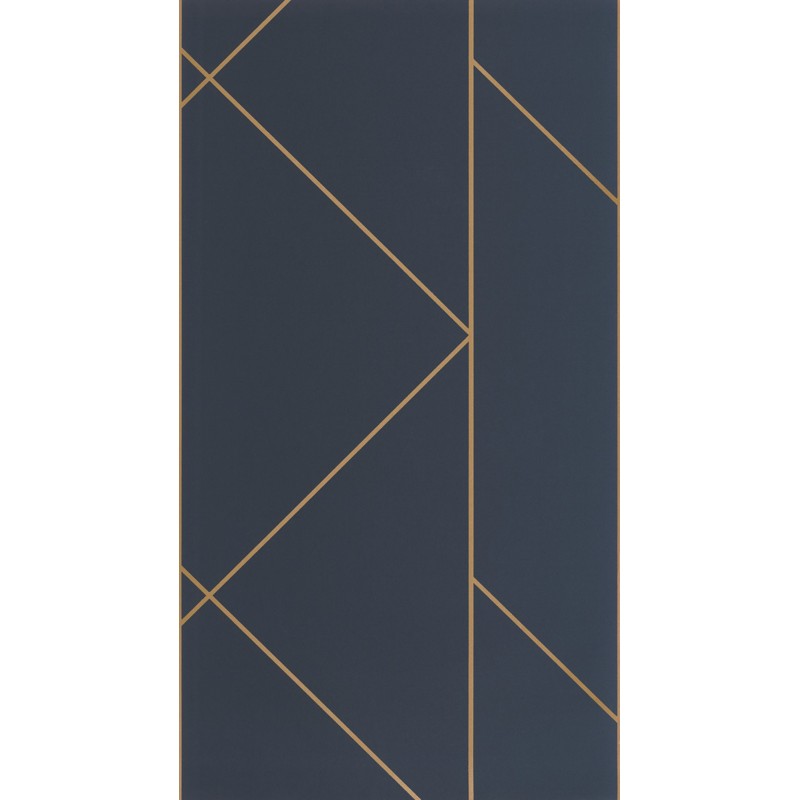 Sötétkék design tapéta nagy geometriai mintával 89906846 (Alchimie)