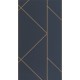Sötétkék design tapéta nagy geometriai mintával 89906846 (Alchimie)
