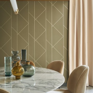 Barna  design tapéta nagy geometriai mintával 89907200 (Alchimie)