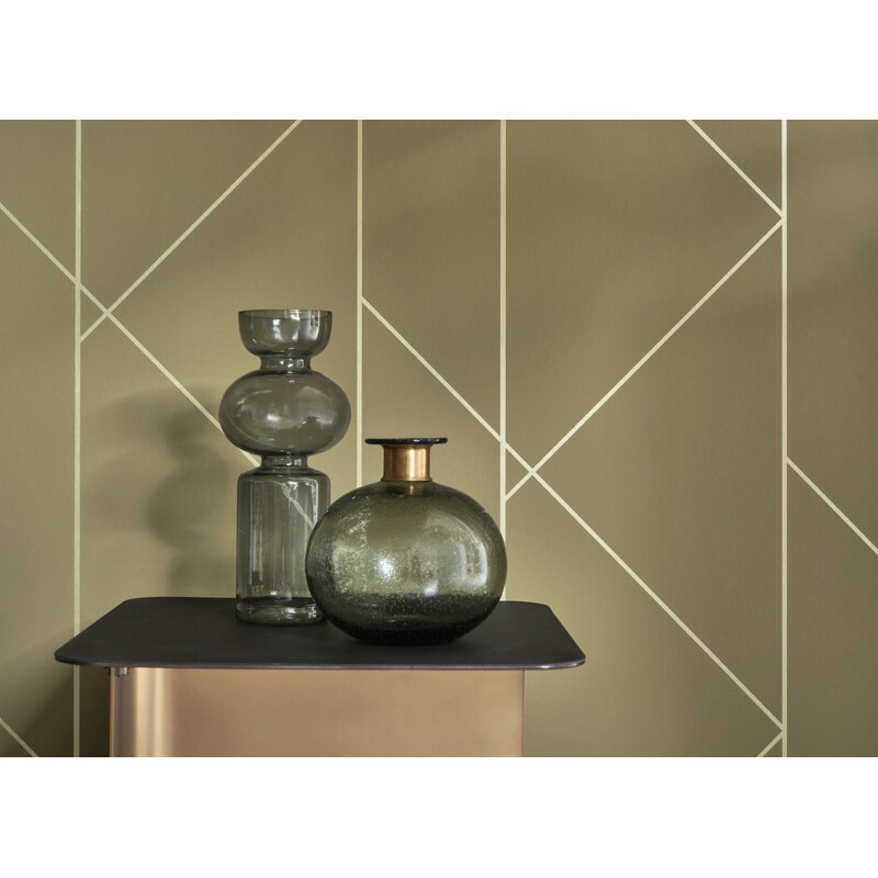 Barna  design tapéta nagy geometriai mintával 89907200 (Alchimie)