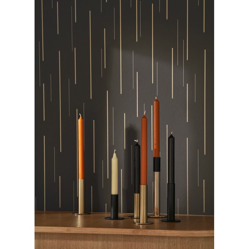 Fekete alapon vonal mintás desgin tapéta 89919078 (Alchimie)