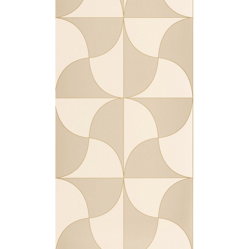 Drapp krém modern geometrikus design tapéta 89931622 (Alchimie)