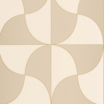 Drapp krém modern geometrikus design tapéta 89931622 (Alchimie)