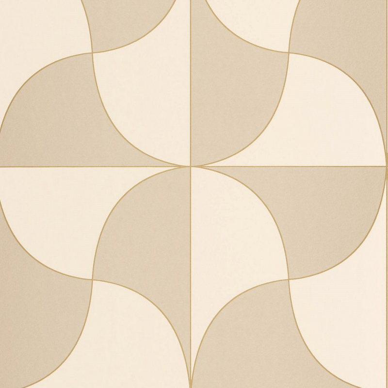 Drapp krém modern geometrikus design tapéta 89931622 (Alchimie)