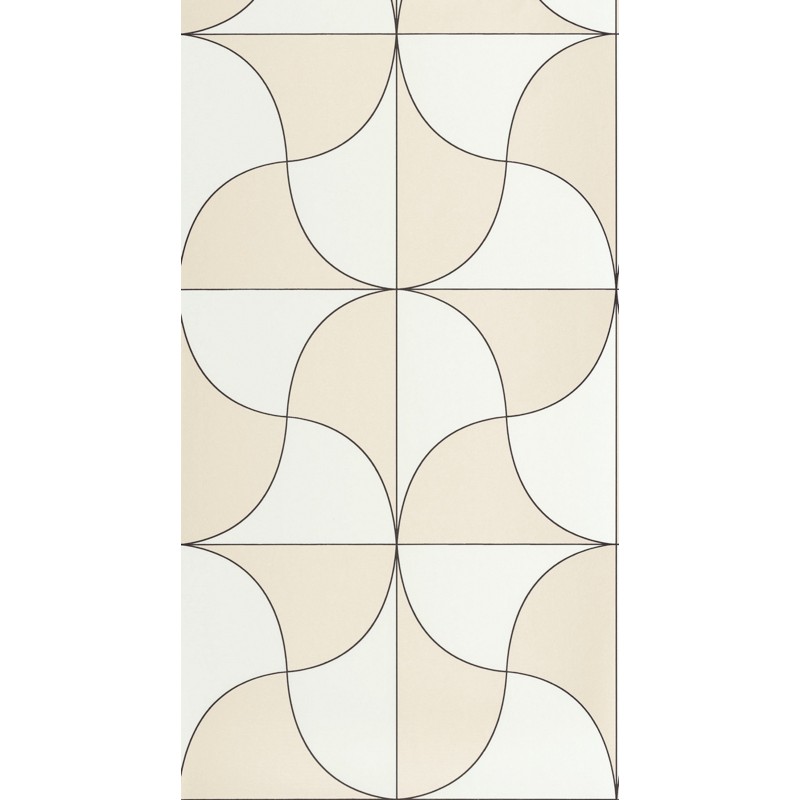 Fehér bézs modern geometrikus design tapéta 89939041 (Alchimie)
