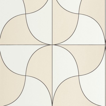 Fehér bézs modern geometrikus design tapéta 89939041 (Alchimie)