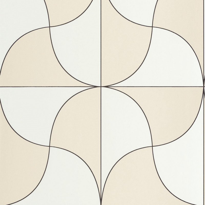Fehér bézs modern geometrikus design tapéta 89939041 (Alchimie)