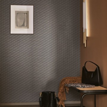 Fekete  minimál design tapéta geometriai mintával 89949917 (Alchimie)