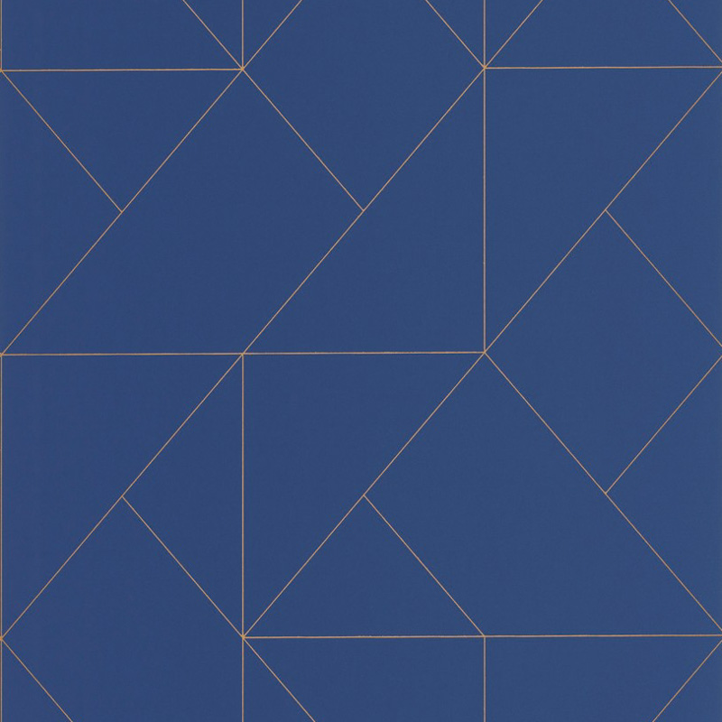 Kék  minimál design tapéta geometrikus vonalmintával 89956442 (Alchimie)