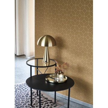 Barna  minimál design tapéta geometrikus vonalmintával 89962874 (Alchimie)