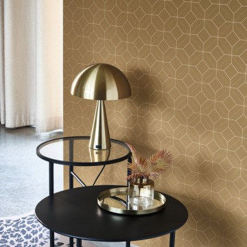 Barna  minimál design tapéta geometrikus vonalmintával 89962874 (Alchimie)