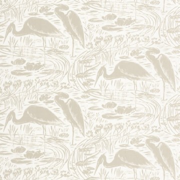 Vándormadarak a réten törtfehér világos taupe design tapéta 89731101 (Babylone)