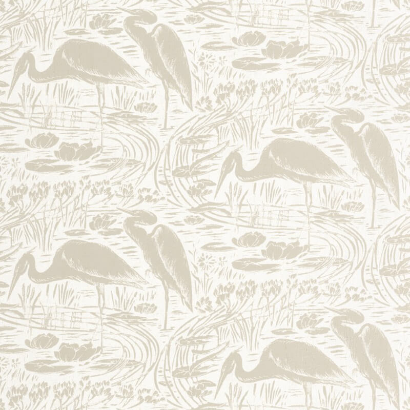 Vándormadarak a réten törtfehér világos taupe design tapéta 89731101 (Babylone)