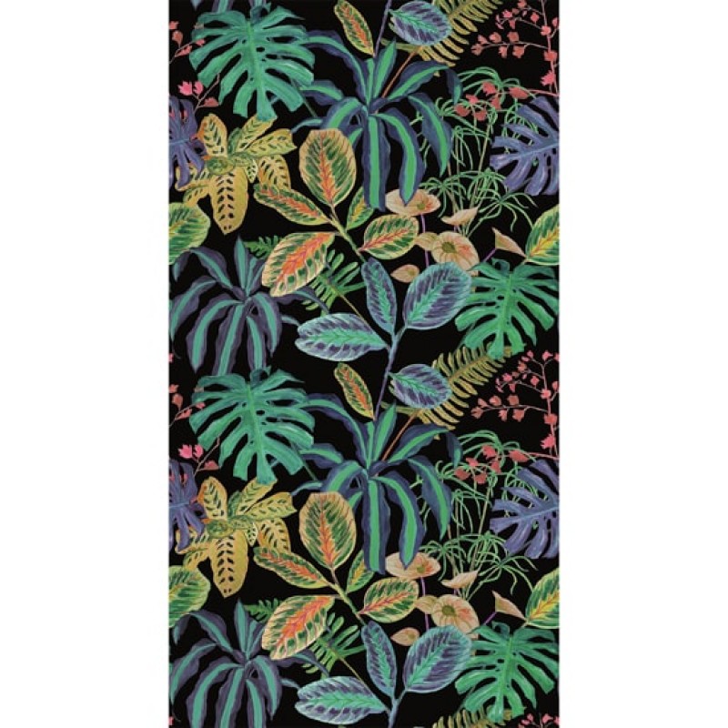 Sötét árnyalatú trópusi levélmintás poszter (viles, 150x280 cm) 100187606