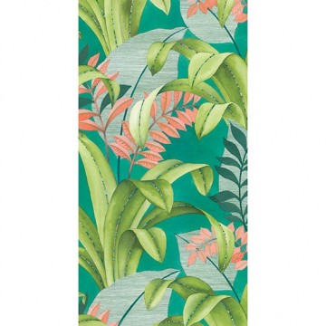 Vidám színes fali poszter nagy levelekkel (viles, 200x280 cm) 84807318