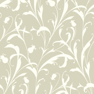 Elegáns levélmintás design tapéta pasztellzöld színben 202007129 (Elixir)