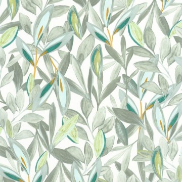 Természetes hatású levélmintás tapéta, világoszöld 85977017 (Nicaragua)