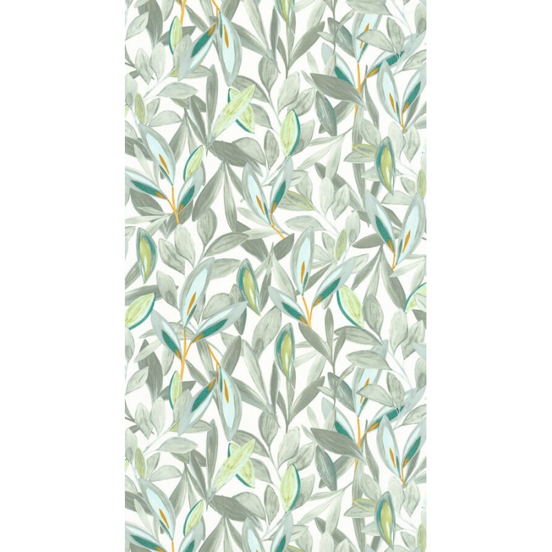 Természetes hatású levélmintás tapéta, világoszöld 85977017 (Nicaragua)